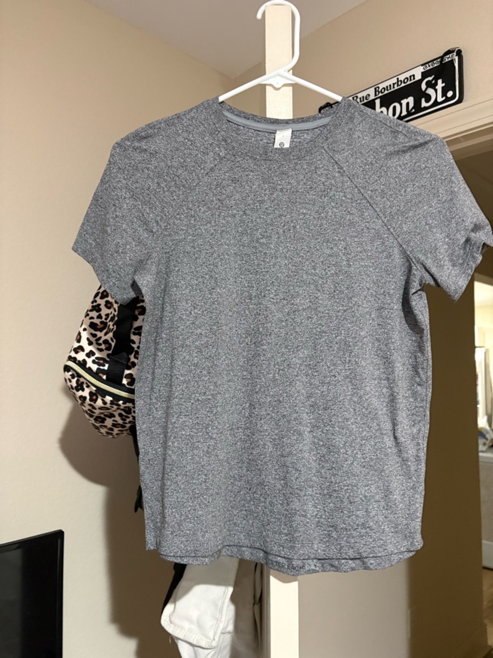 lululemon athletica Heathered Gray Performance Tee
